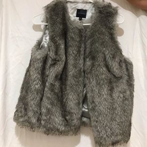 Faux fur vest